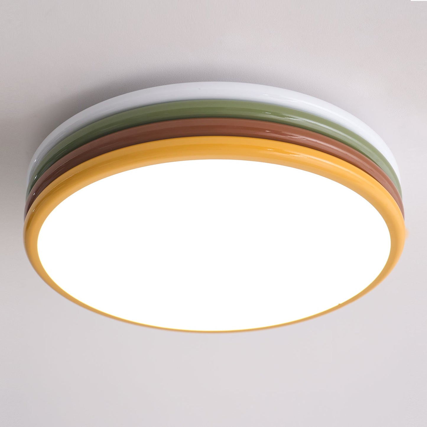 Color Stack Ceiling Lamp | Acrylic & Metal | White, Green, Red, Yellow