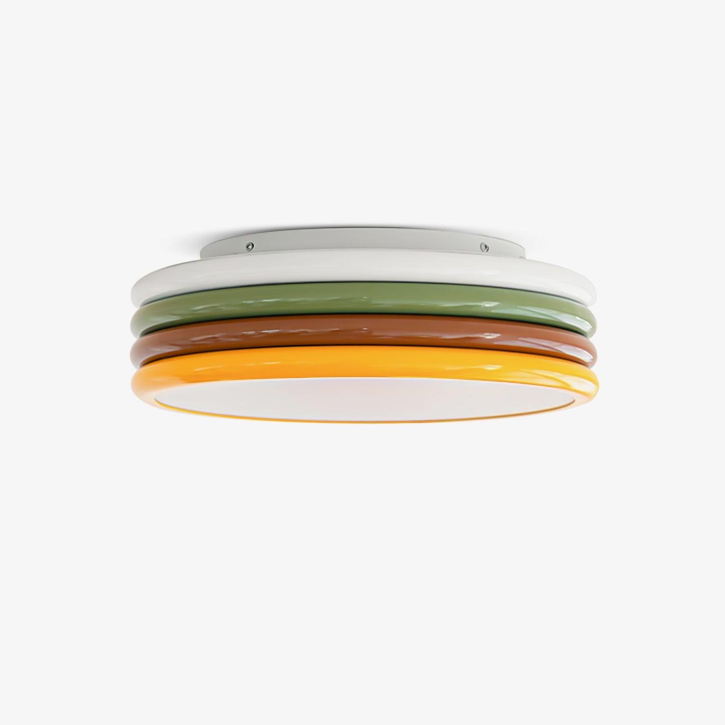 Color Stack Ceiling Lamp | Acrylic & Metal | White, Green, Red, Yellow
