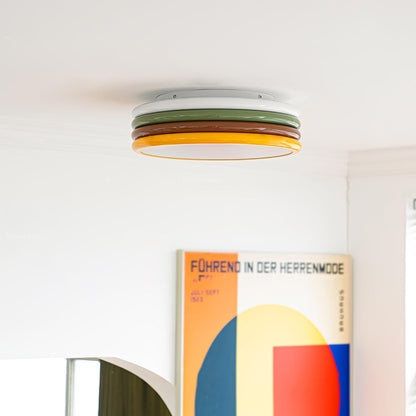 Color Stack Ceiling Lamp | Acrylic & Metal | White, Green, Red, Yellow