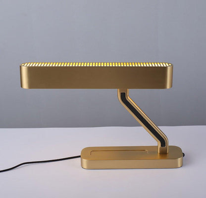 Colt Table Lamp | Brass, Acrylic | White Shade