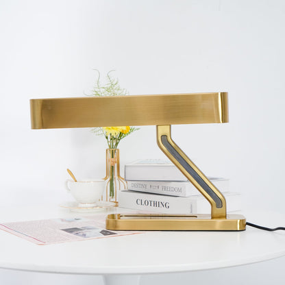 Colt Table Lamp | Brass, Acrylic | White Shade