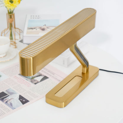 Colt Table Lamp | Brass, Acrylic | White Shade