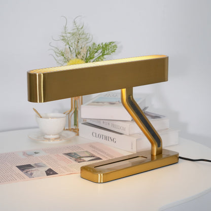 Colt Table Lamp | Brass, Acrylic | White Shade