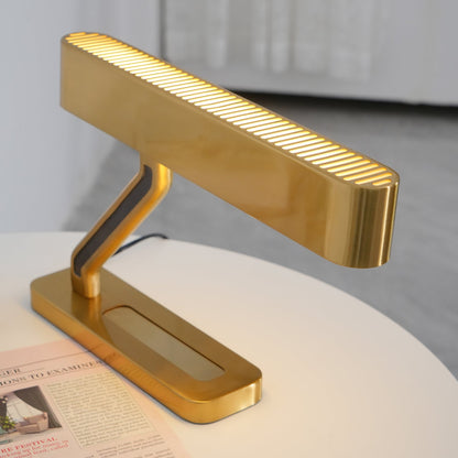 Colt Table Lamp | Brass, Acrylic | White Shade