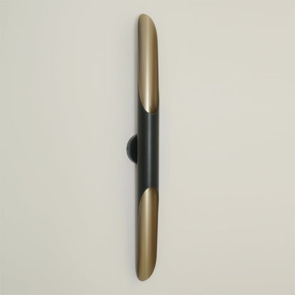 Coltrane Wall Sconce | Handmade Steel | Matte Black & Gold | Set of 2