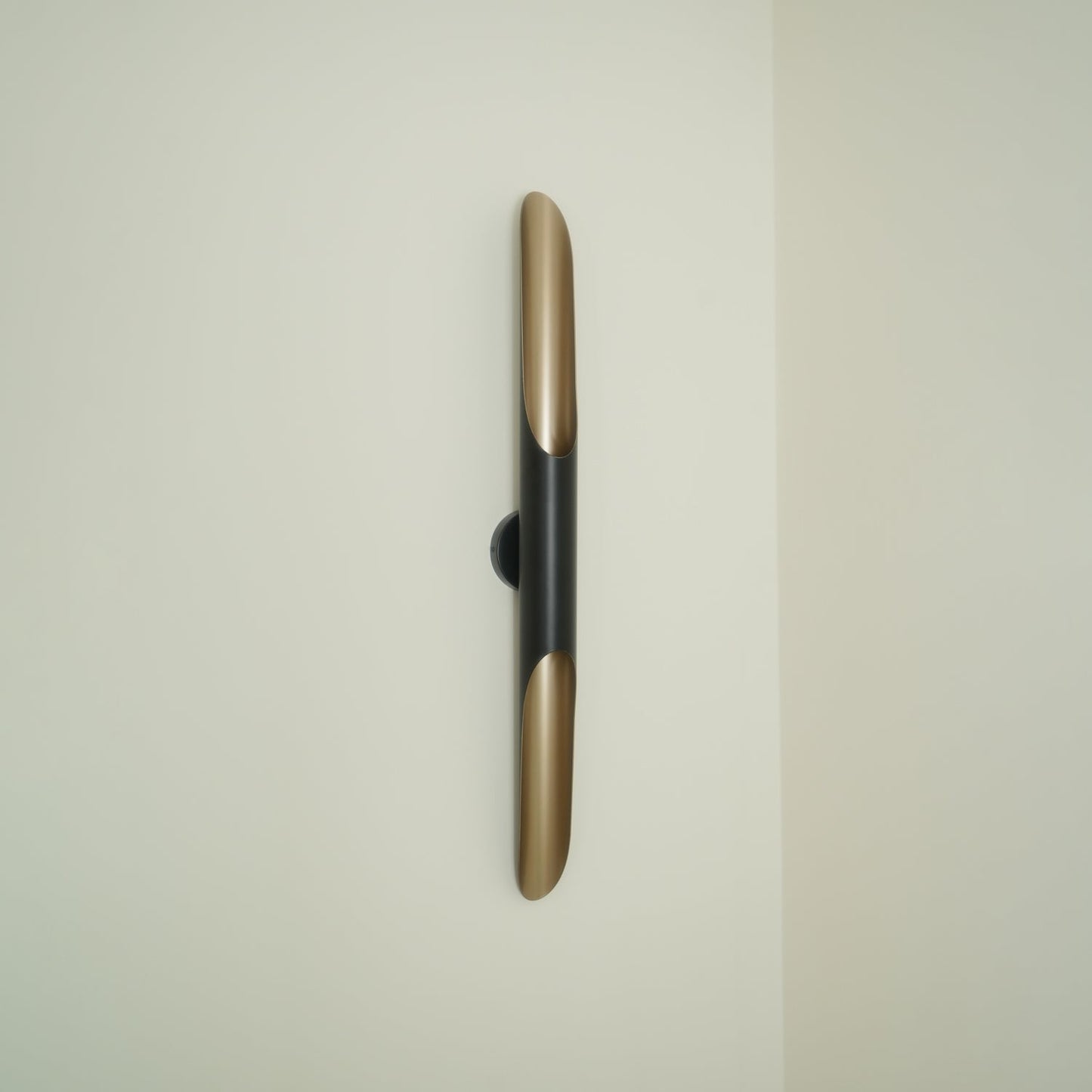 Coltrane Wall Sconce | Handmade Steel | Matte Black & Gold | Set of 2