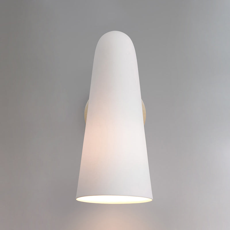 Conical Glass Wall Lamp | Iron, Metal & Glass | Gold, Nickel, Black Finishes
