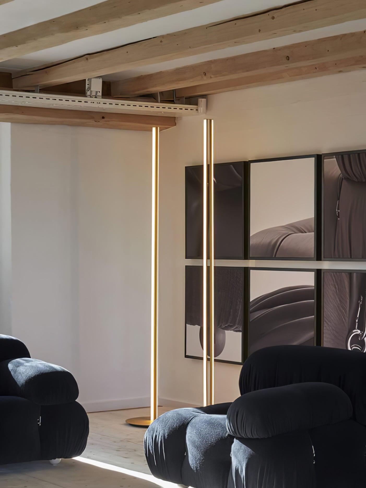 Coordinates Floor Lamp | Aluminum, Silicone, Metal | Gold, Black