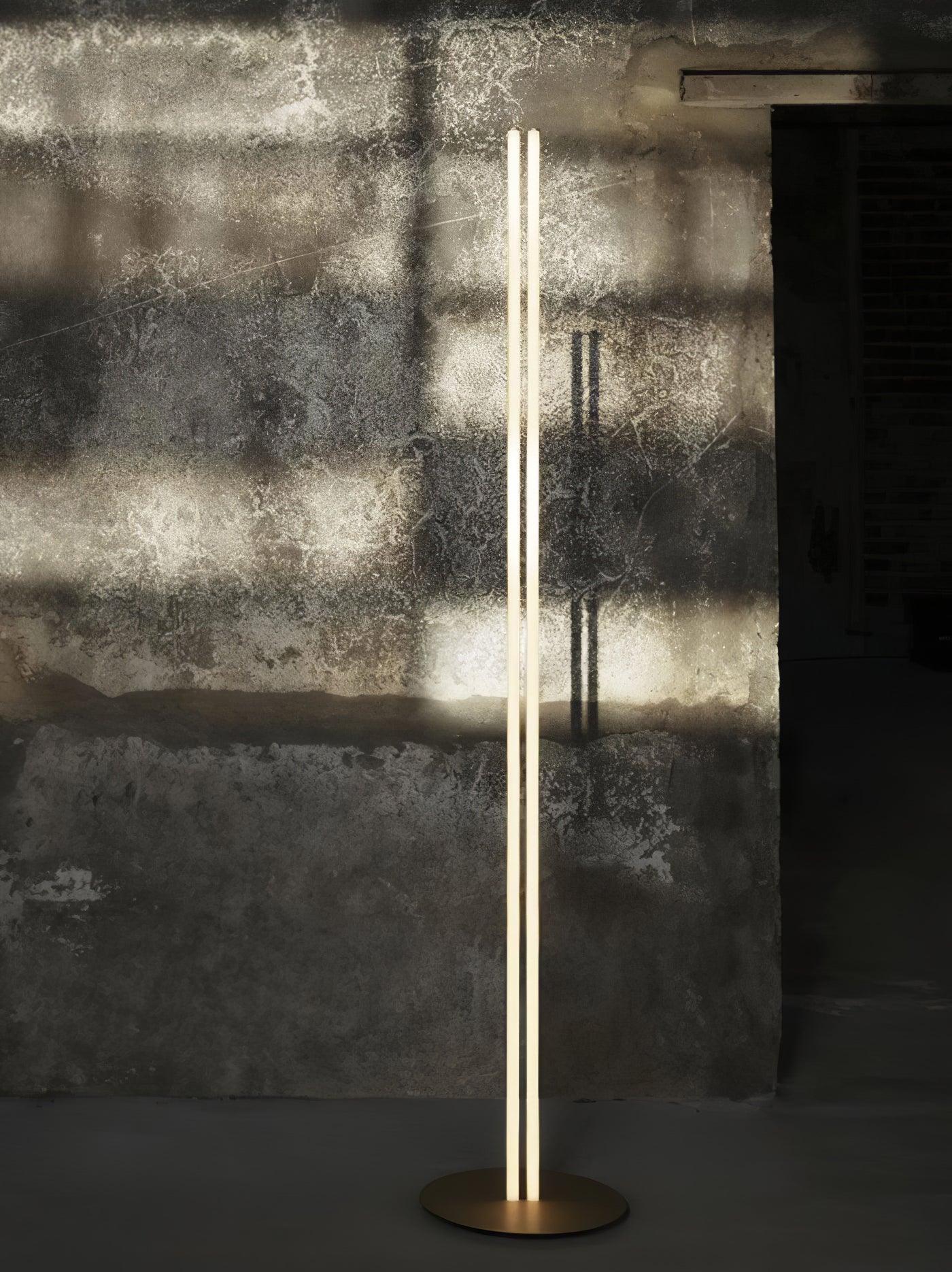 Coordinates Floor Lamp | Aluminum, Silicone, Metal | Gold, Black