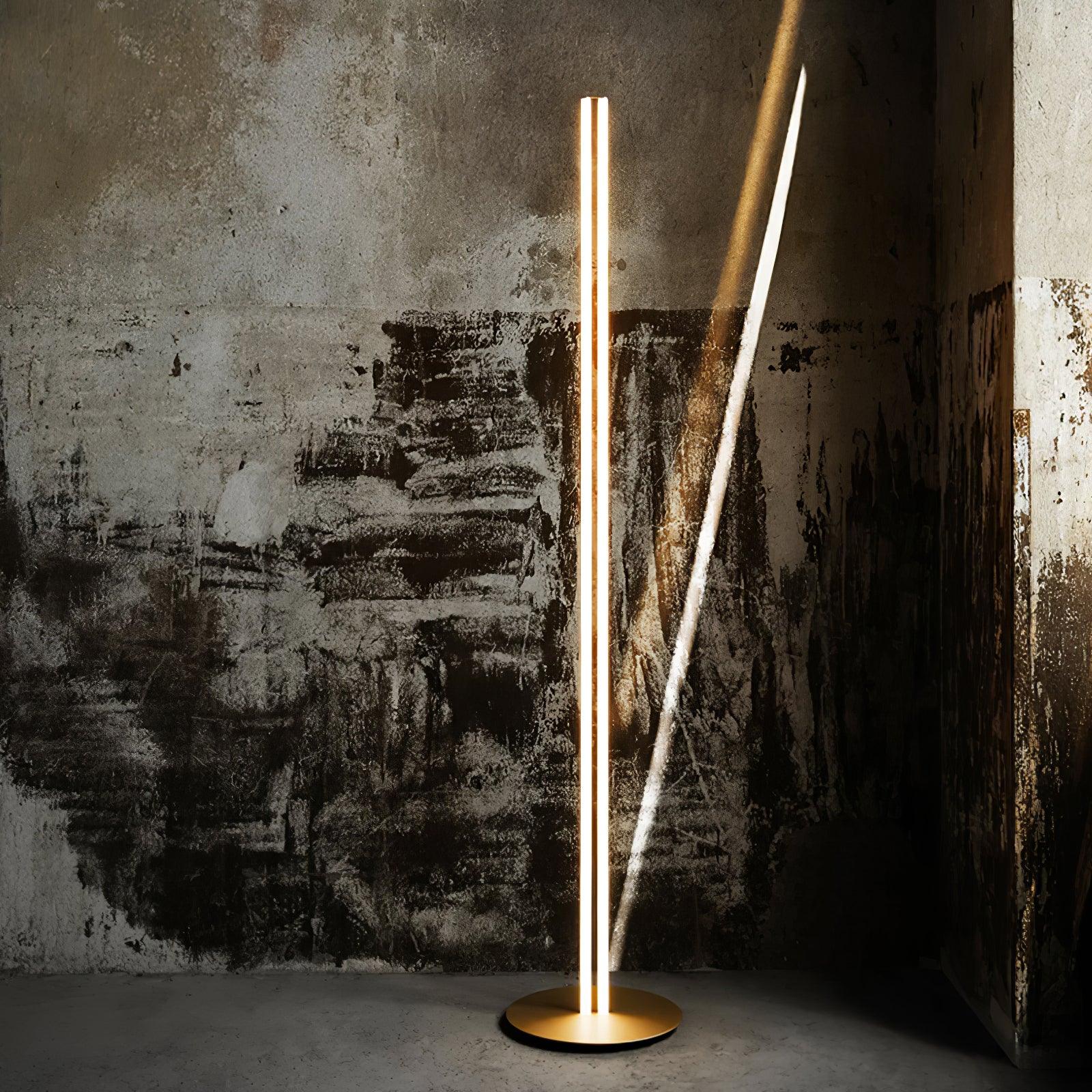 Coordinates Floor Lamp | Aluminum, Silicone, Metal | Gold, Black