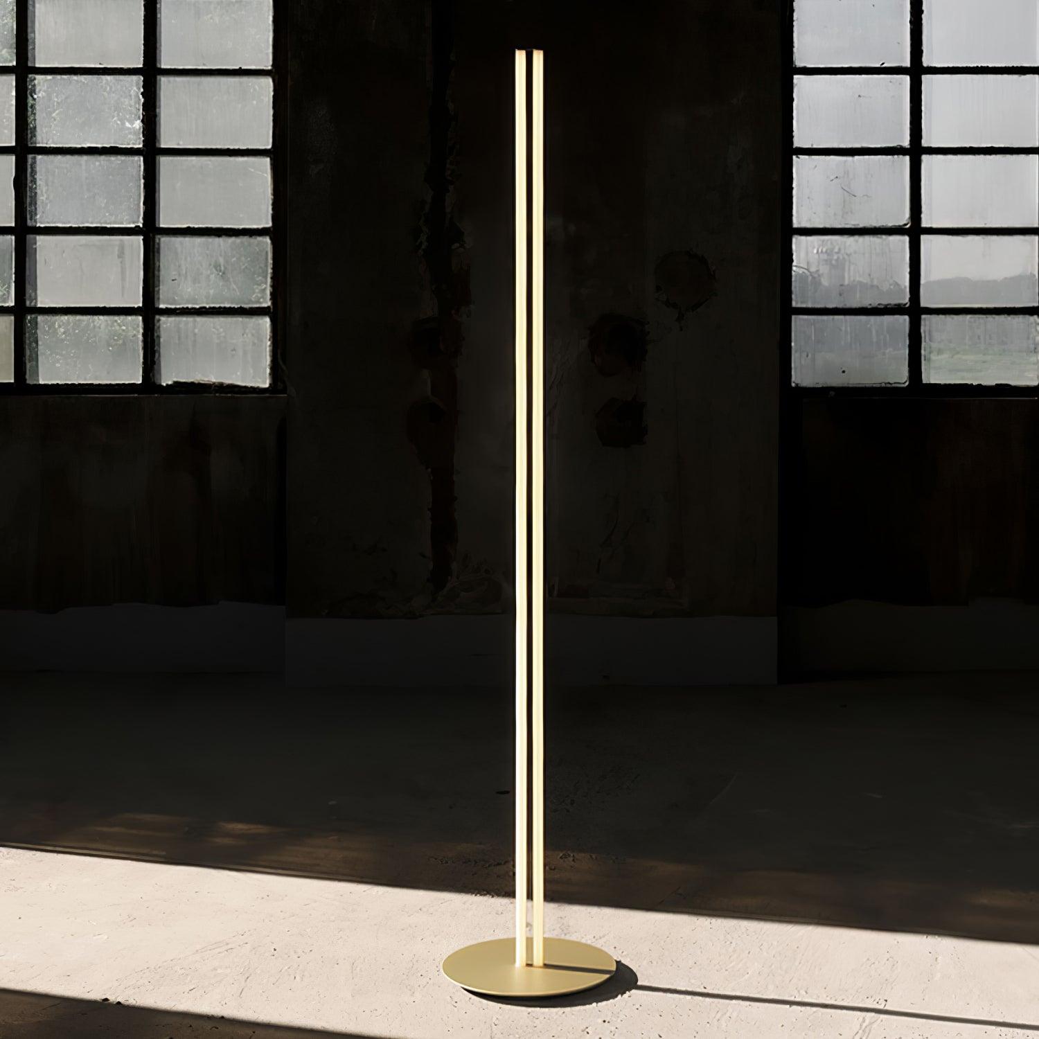 Coordinates Floor Lamp | Aluminum, Silicone, Metal | Gold, Black