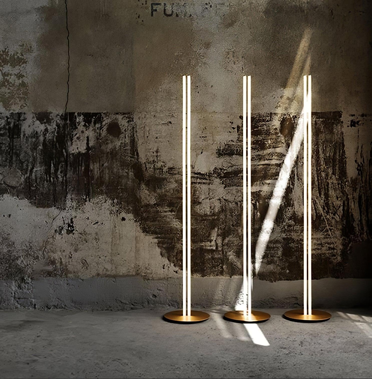 Coordinates Floor Lamp | Aluminum, Silicone, Metal | Gold, Black