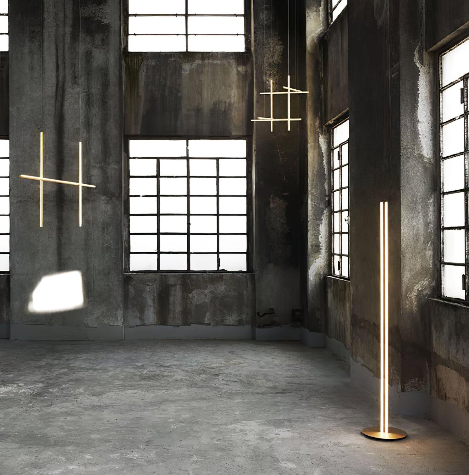 Coordinates Floor Lamp | Aluminum, Silicone, Metal | Gold, Black