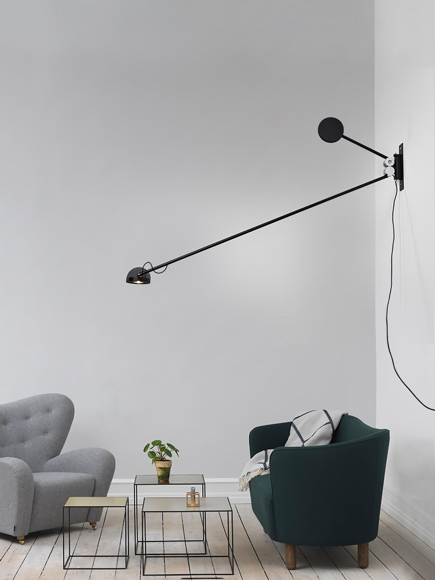 Precision Movement Wall Lamp | Adjustable LED | Set of 2