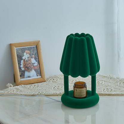 Coral Ice Cream Table Lamp | Flocking Resin | Red, Green, Dark Blue