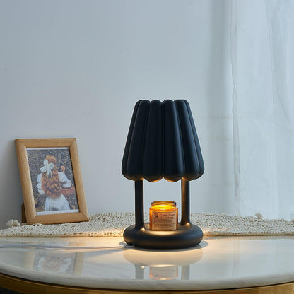 Coral Ice Cream Table Lamp | Flocking Resin | Red, Green, Dark Blue