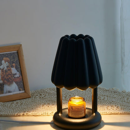 Coral Ice Cream Table Lamp | Flocking Resin | Red, Green, Dark Blue