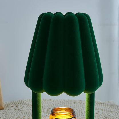Coral Ice Cream Table Lamp | Flocking Resin | Red, Green, Dark Blue