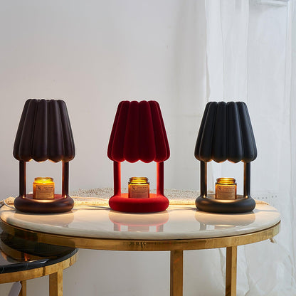 Coral Ice Cream Table Lamp | Flocking Resin | Red, Green, Dark Blue
