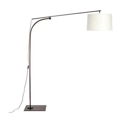 Cornelius Arc Floor Lamp | Coffee-Colored Metal | Mid-Century Modern Design