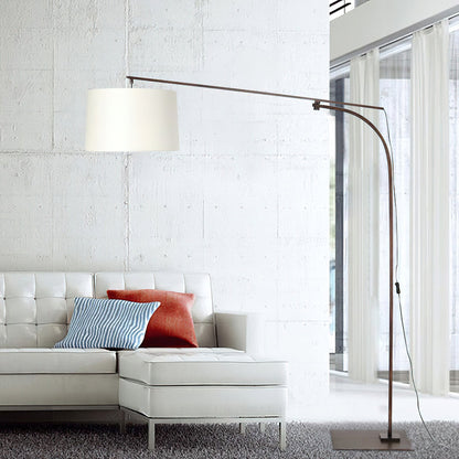 Cornelius Arc Floor Lamp | Coffee-Colored Metal | Mid-Century Modern Design