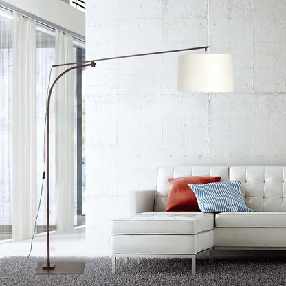 Cornelius Arc Floor Lamp | Coffee-Colored Metal | Mid-Century Modern Design