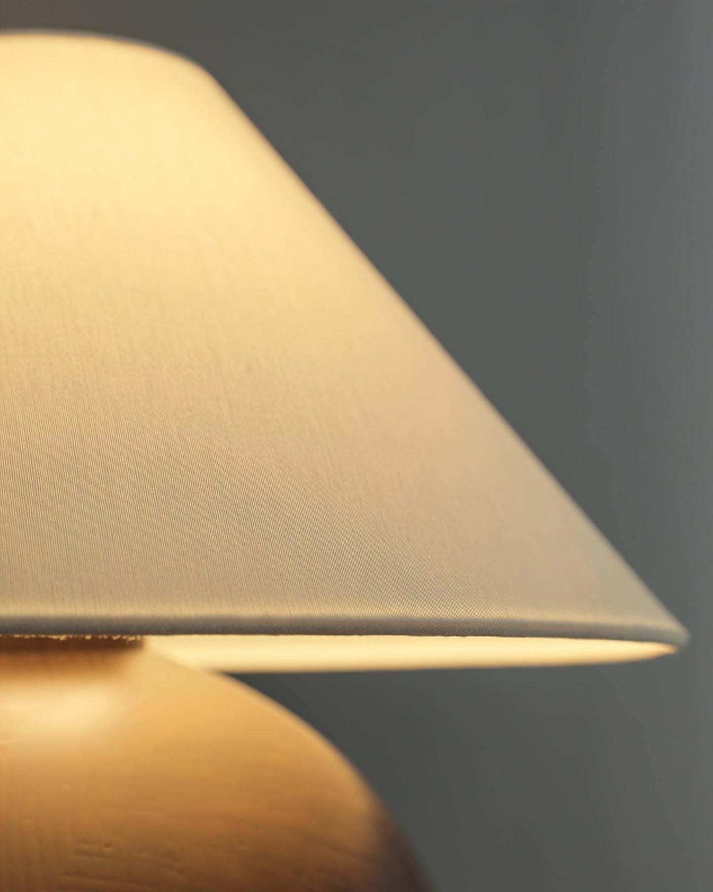 Corner Log Table Lamp | Hand-Polished Solid Wood | Walnut Color