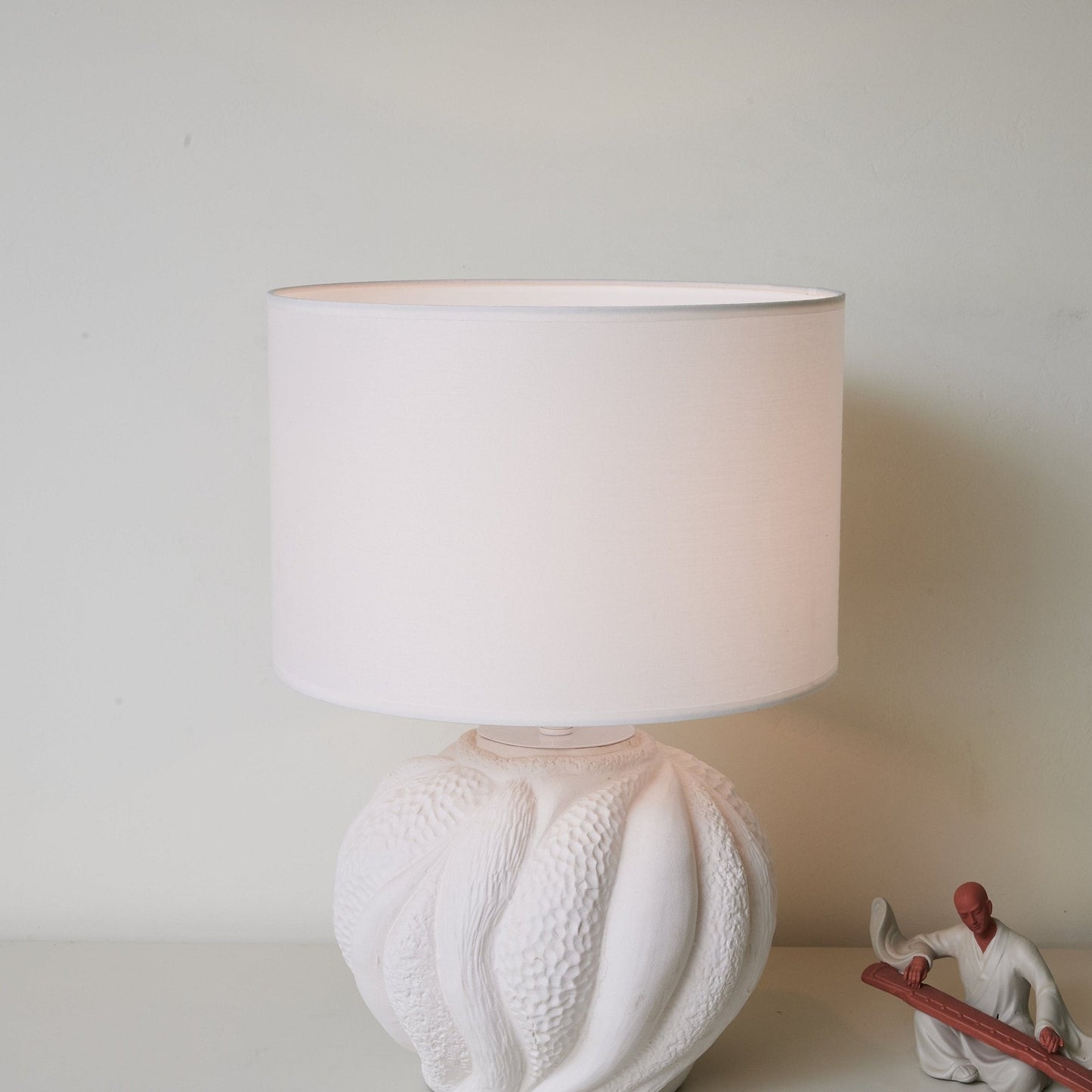 Corvara Table Lamp | Textured Ceramic | White