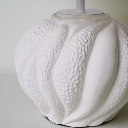 Corvara Table Lamp | Textured Ceramic | White