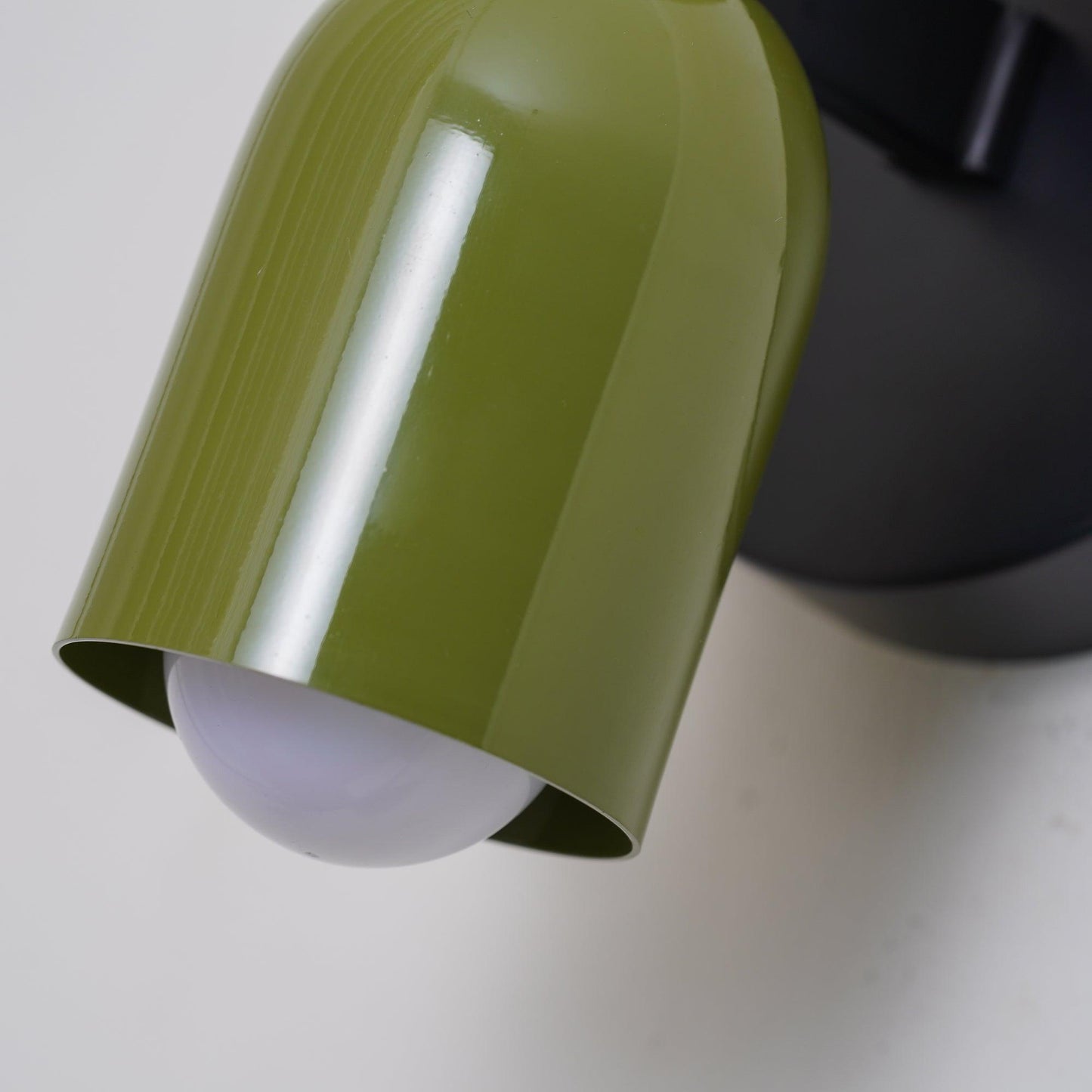 Wall-Mounted Double Plug-In Lamp | Metal | Black & Multi-Color Shades