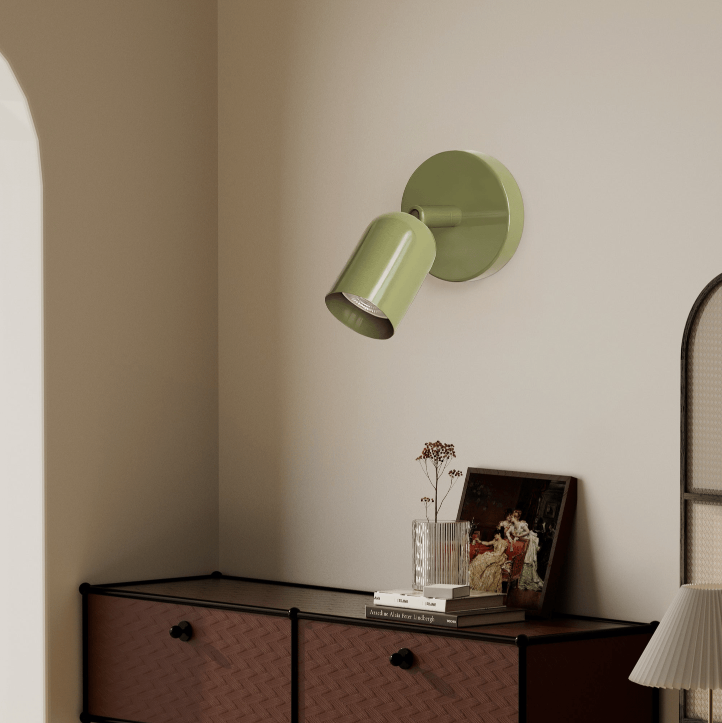 Couleur Adjustable Wall Lamp | Metal | Black, Pink, Red, Green, Beige