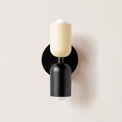 Wall-Mounted Double Wall Lamp | Metal | Set of 2 | Black & Various Colors