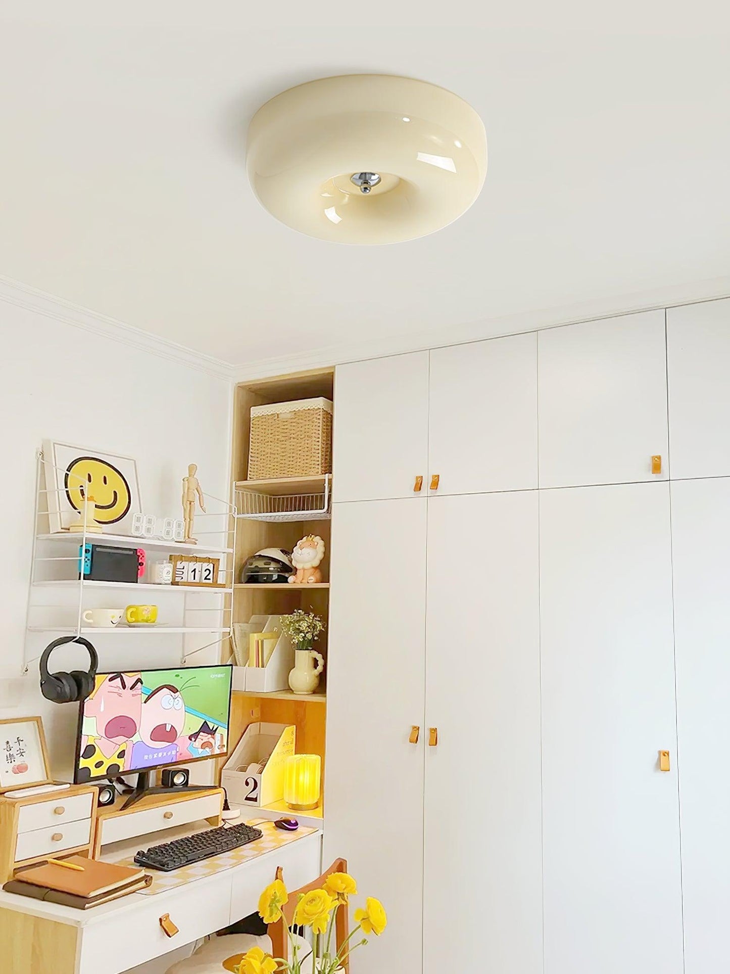 Ceiling Lamp | Mouth-Blown Glass & Metal | Multiple Sizes Available