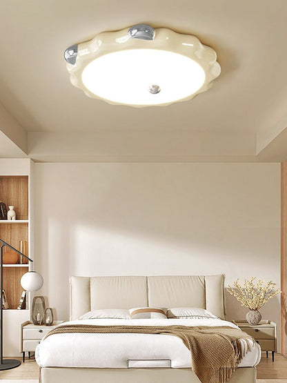 Cream Puff Ceiling Light | Metal & PVC | White