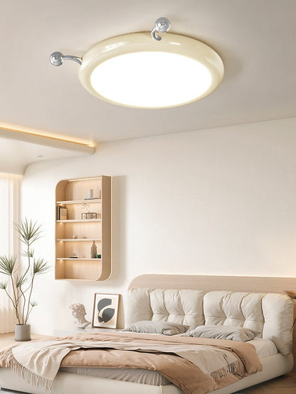 Cream Puff Ceiling Light | Metal & PVC | White