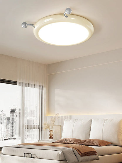 Cream Puff Ceiling Light | Metal & PVC | White