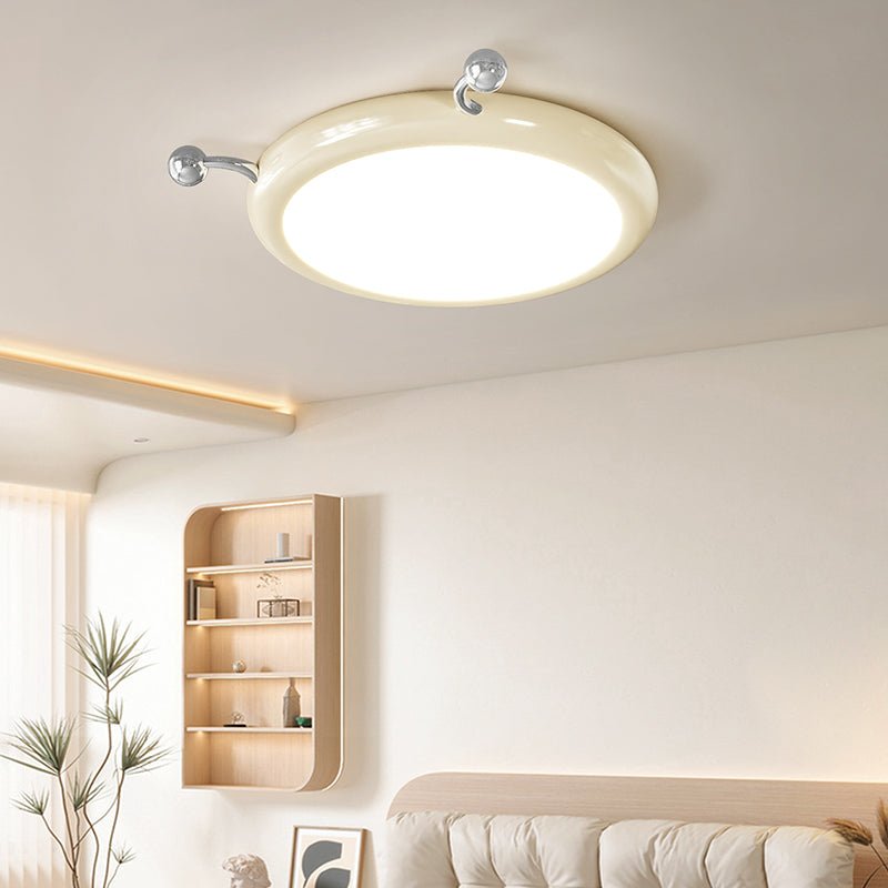 Cream Puff Ceiling Light | Metal & PVC | White