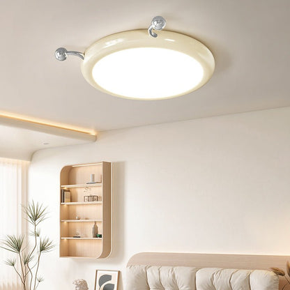 Cream Puff Ceiling Light | Metal & PVC | White