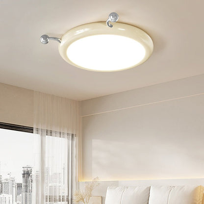 Cream Puff Ceiling Light | Metal & PVC | White