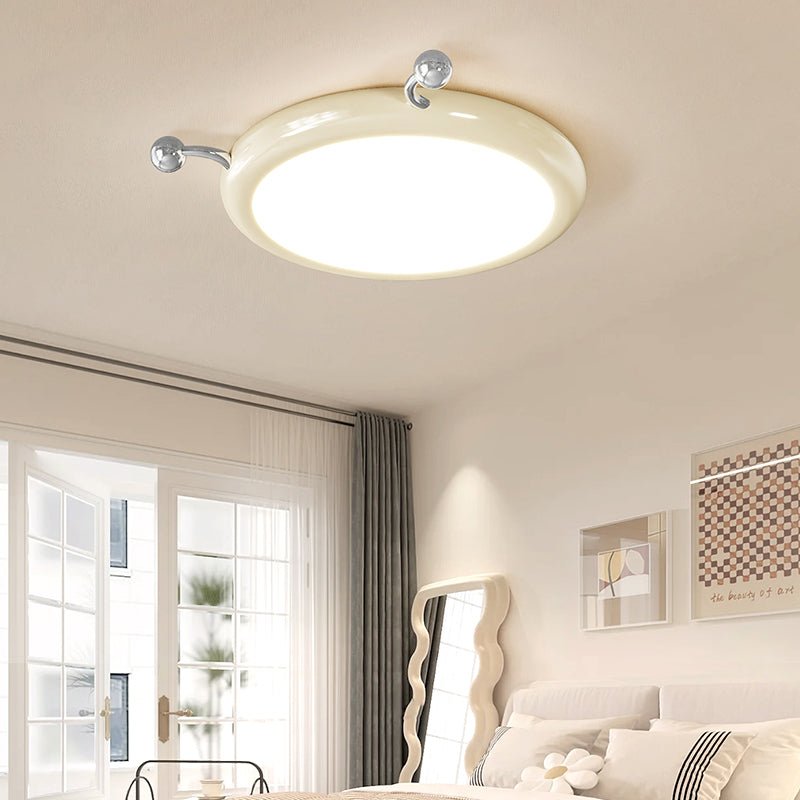 Cream Puff Ceiling Light | Metal & PVC | White