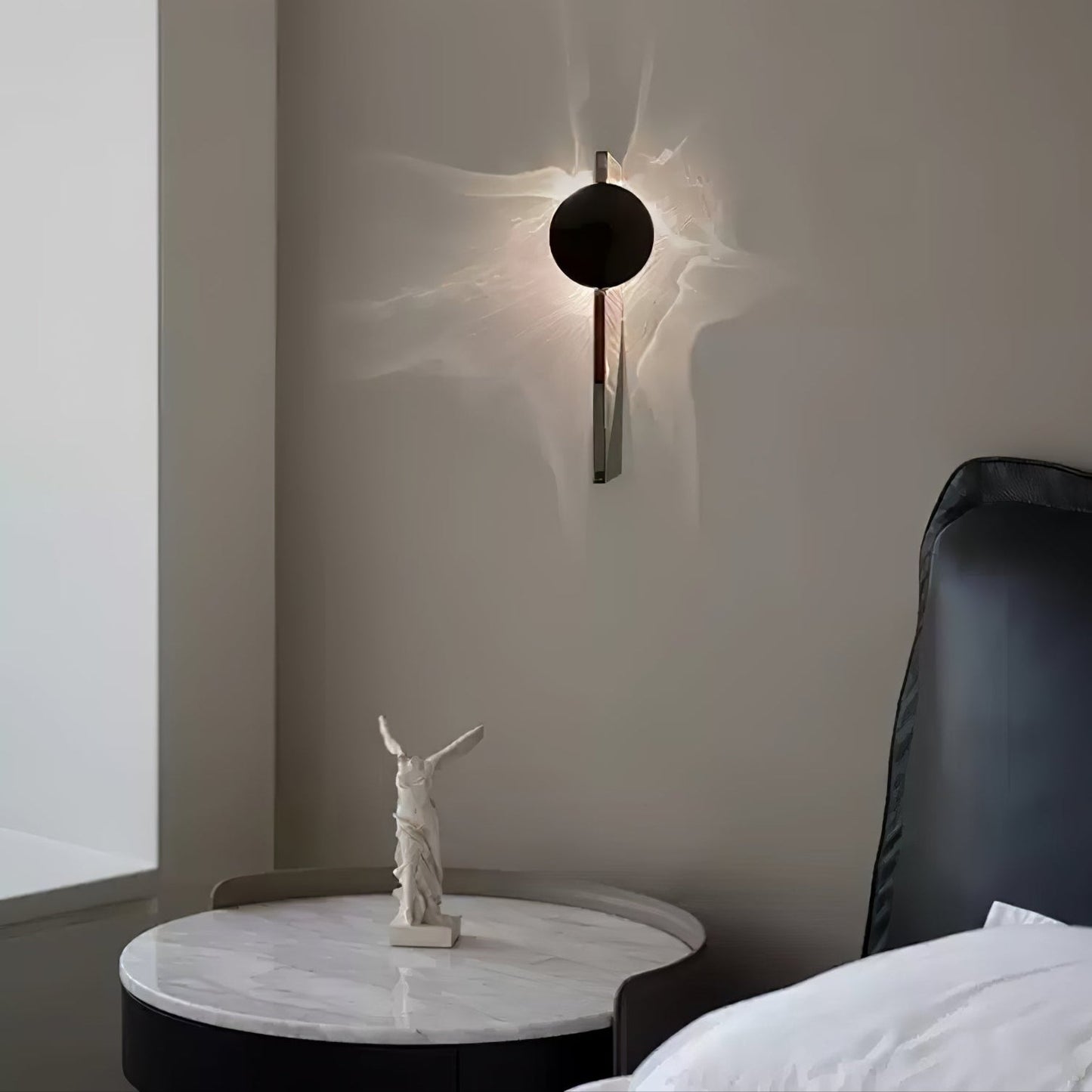 Wall Lamp | Stainless Steel & Aluminum | Set of 2, Black