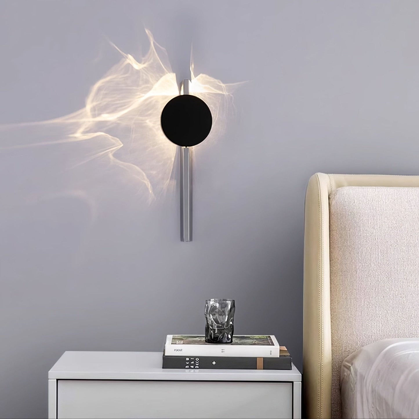 Wall Lamp | Stainless Steel & Aluminum | Set of 2, Black