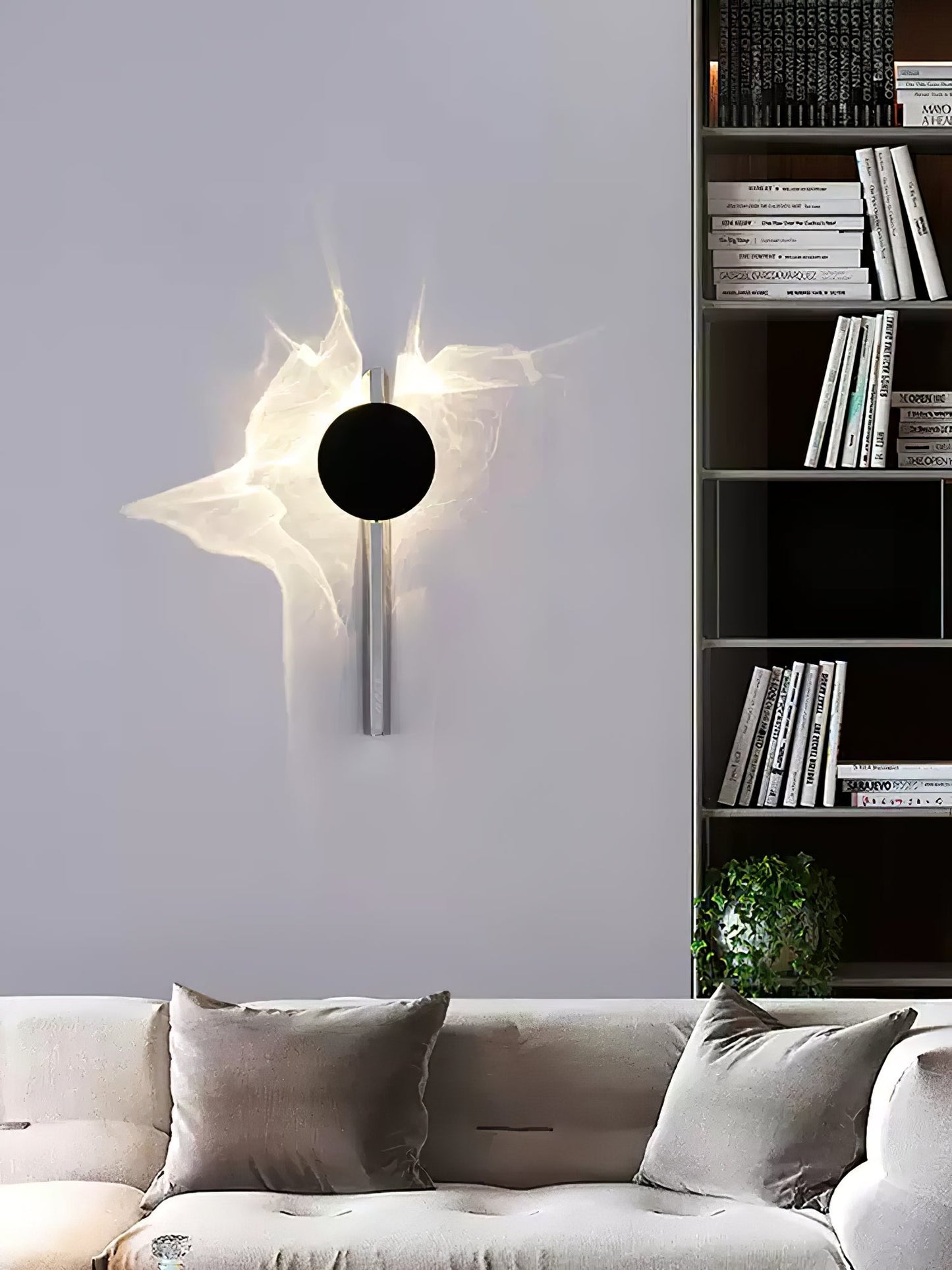 Wall Lamp | Stainless Steel & Aluminum | Set of 2, Black
