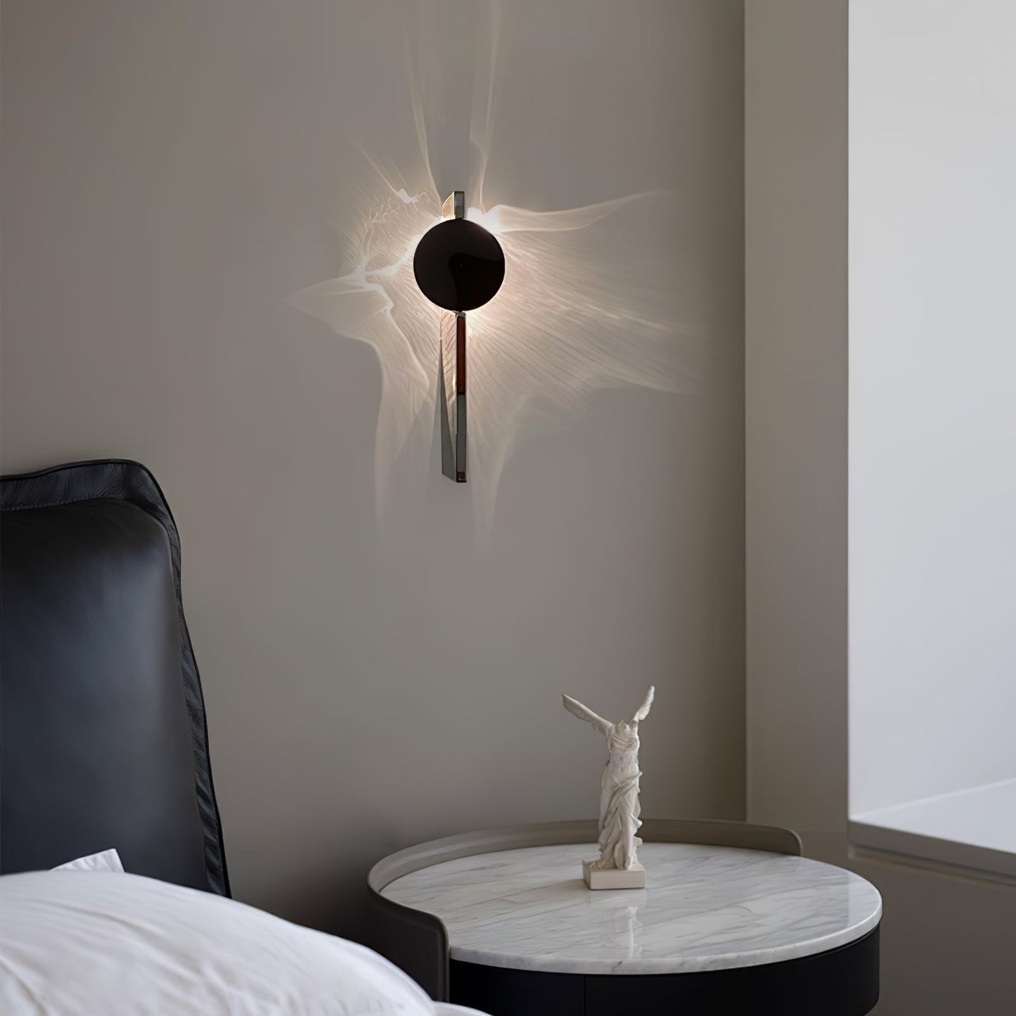 Wall Lamp | Stainless Steel & Aluminum | Set of 2, Black