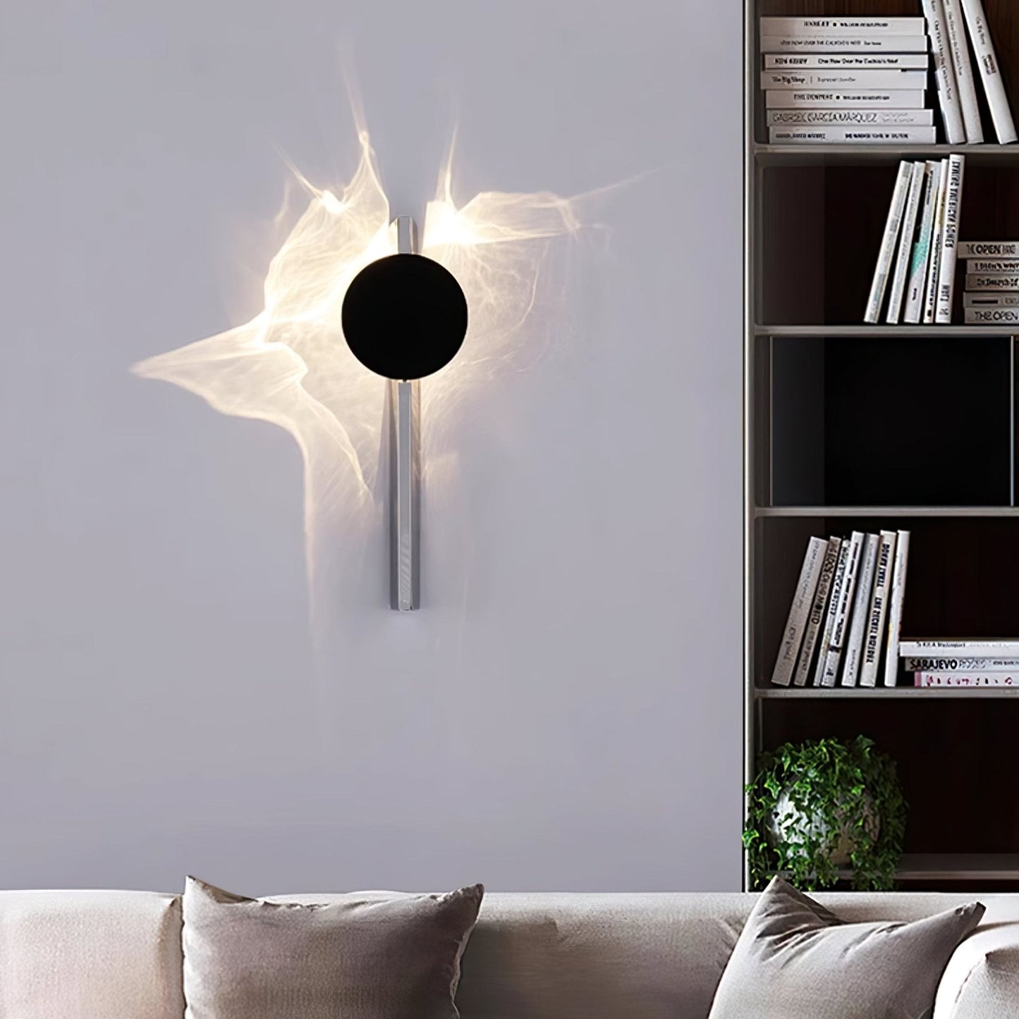 Wall Lamp | Stainless Steel & Aluminum | Set of 2, Black