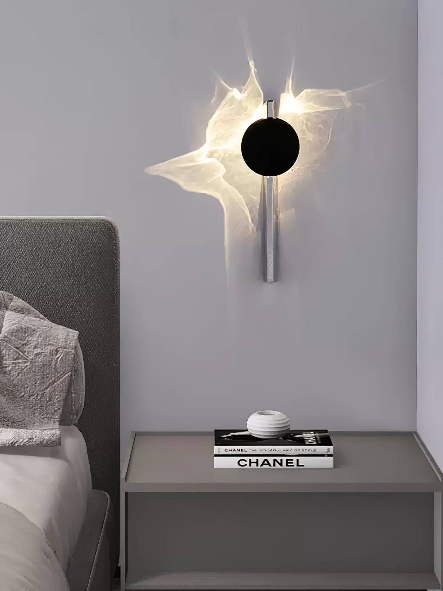 Wall Lamp | Stainless Steel & Aluminum | Set of 2, Black