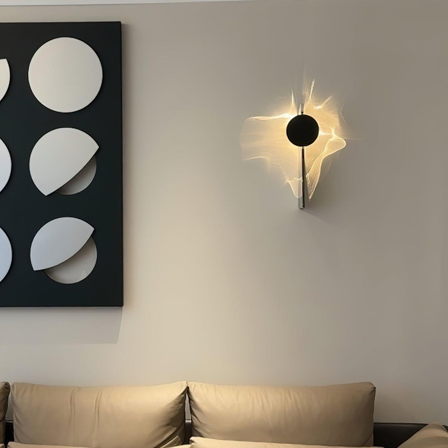 Wall Lamp | Stainless Steel & Aluminum | Set of 2, Black