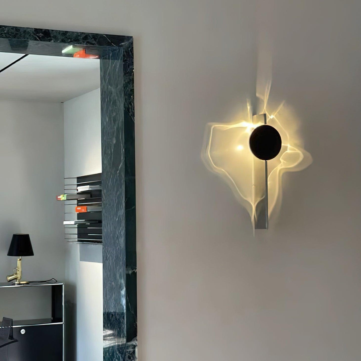 Wall Lamp | Stainless Steel & Aluminum | Set of 2, Black