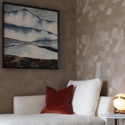 Crescent Table Lamp | Brushed Brass & White Acrylic | 30cm Diameter