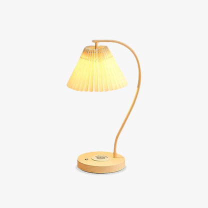 Crescini Table Lamp | Pleated Shade | White